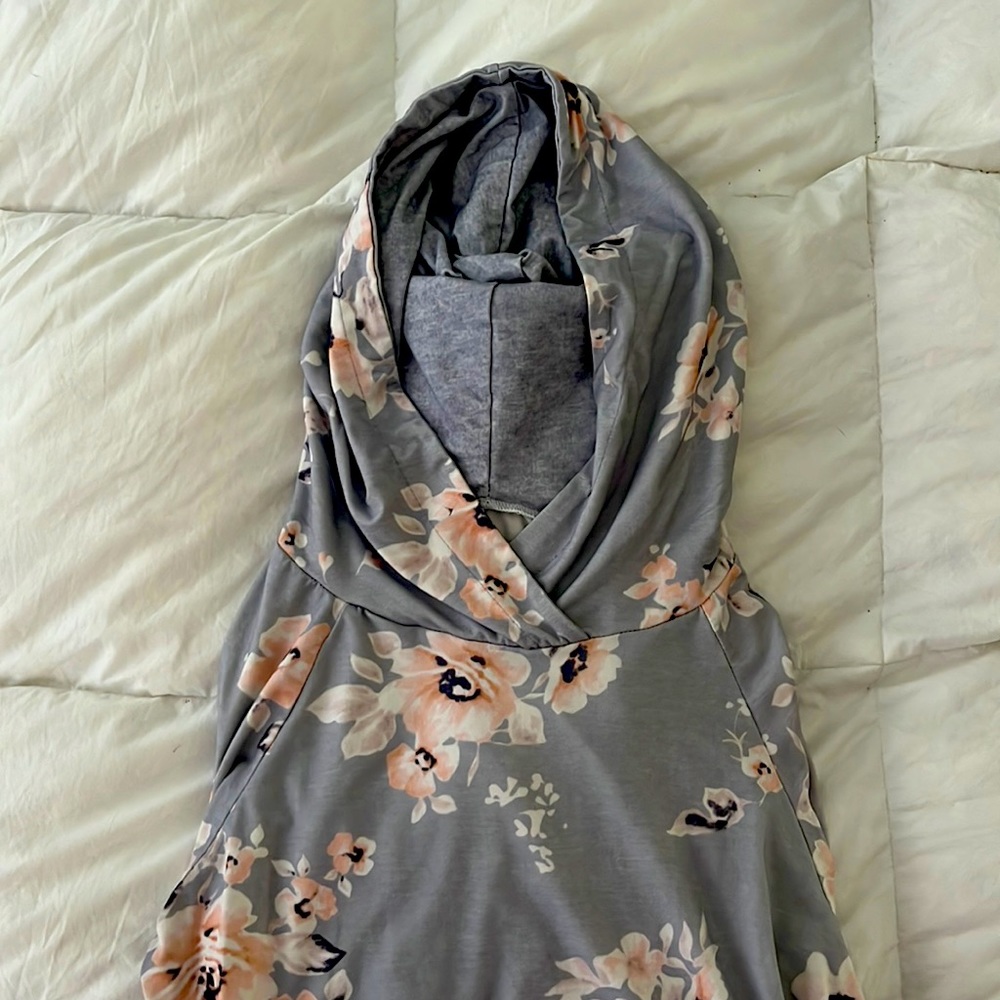 Flowered Hoodie